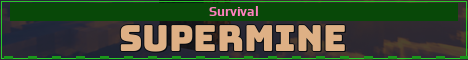 SuperMine Minecraft server banner