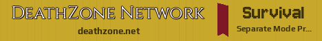 DeathZone Network Minecraft server banner