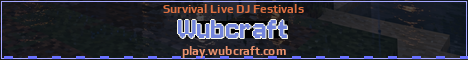 Wubcraft Minecraft server banner