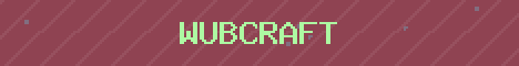 Wubcraft Minecraft server banner