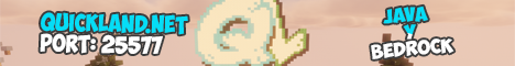 QuickLand Network Minecraft server banner