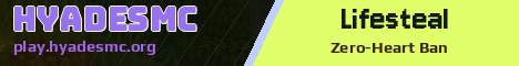 HyadesMC Minecraft server banner