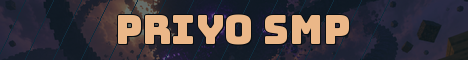 Priyo SMP Minecraft server banner
