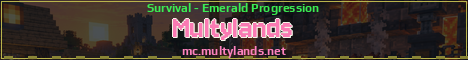 Multylands Minecraft server banner