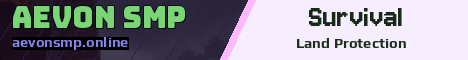 Aevon SMP Minecraft server banner