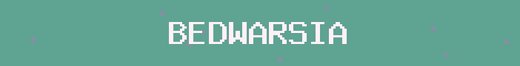 Bedwarsia Minecraft server banner