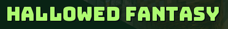 Hallowed Fantasy Minecraft server banner