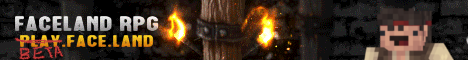 Faceland RPG Minecraft server banner