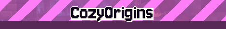 CozyOrigins Minecraft server banner