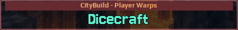 Dicecraft Minecraft server banner