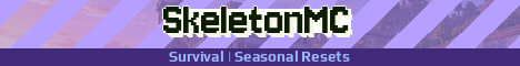 SkeletonMC Minecraft server banner