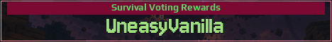 UneasyVanilla Minecraft server banner