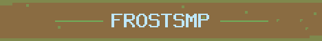 FrostSMP Minecraft server banner