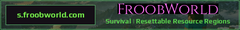 FroobWorld Minecraft server banner