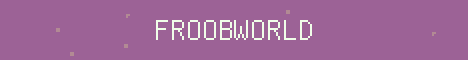 FroobWorld Minecraft server banner