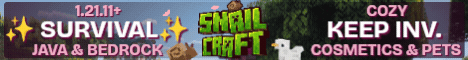 SnailCraft Minecraft server banner