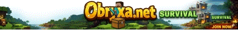 Obryxa Network Minecraft server banner