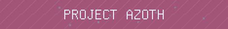 Project AZOTH Minecraft server banner
