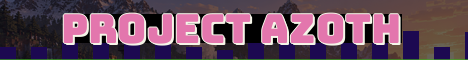 Project AZOTH Minecraft server banner