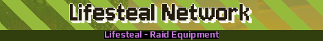Lifesteal Network Minecraft server banner