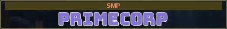 PRIMECORP Minecraft server banner