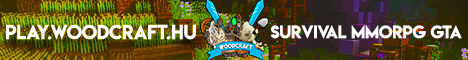 WoodCraft Minecraft server banner