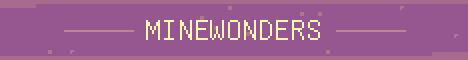 MineWonders Minecraft server banner