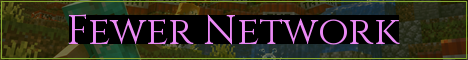 Fewer Network Minecraft server banner