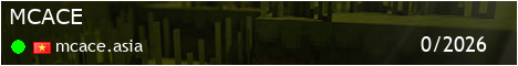 MCACE Minecraft server banner