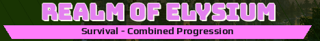 Realm of Elysium Minecraft server banner