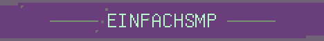 EinfachSMP Minecraft server banner