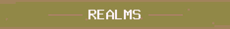 REALMS Minecraft server banner