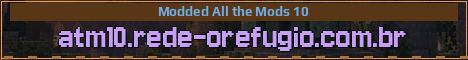 O Refúgio ATM10 Minecraft server banner