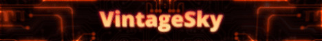 VintageSky Minecraft server banner