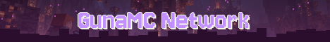 GunaMC Network Minecraft server banner