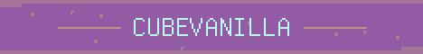 CubeVanilla Minecraft server banner