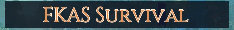 FKAS Survival Minecraft server banner