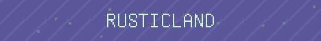RusticLand Minecraft server banner