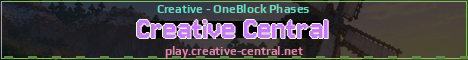 Creative Central Minecraft server banner