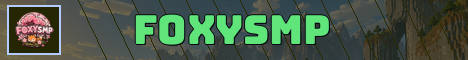 FoxySMP Minecraft server banner