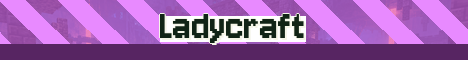Ladycraft Minecraft server banner