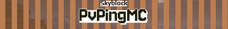 PvPingMC Minecraft server banner