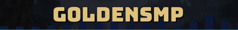 GoldenSMP Minecraft server banner