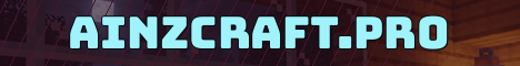 ainzcraft.pro Minecraft server banner