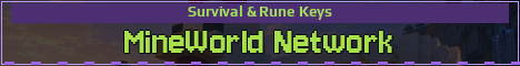 MineWorld Network Minecraft server banner