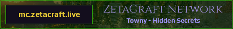 ZetaCraft Network Minecraft server banner