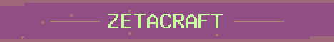ZetaCraft Network Minecraft server banner