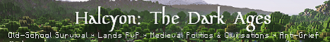 Halcyon: The Dark Ages Minecraft server banner