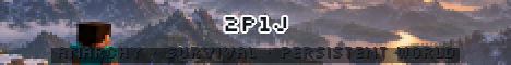 2P1J Minecraft server banner