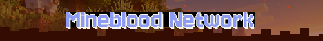 Mineblood Network Minecraft server banner